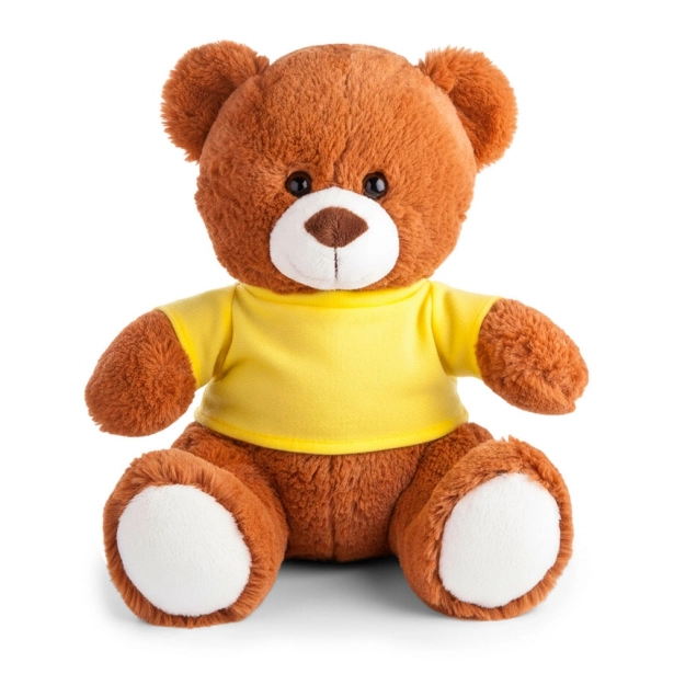 Josh Brown miś z nadrukiem 27 cm, żółta koszulka