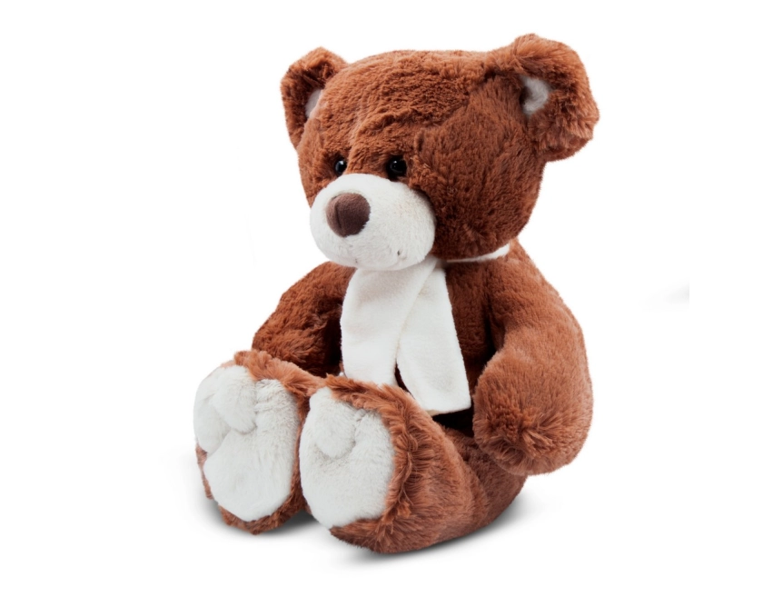 Monty Brown miś reklamowy brązowy 33 cm z szalikiem
