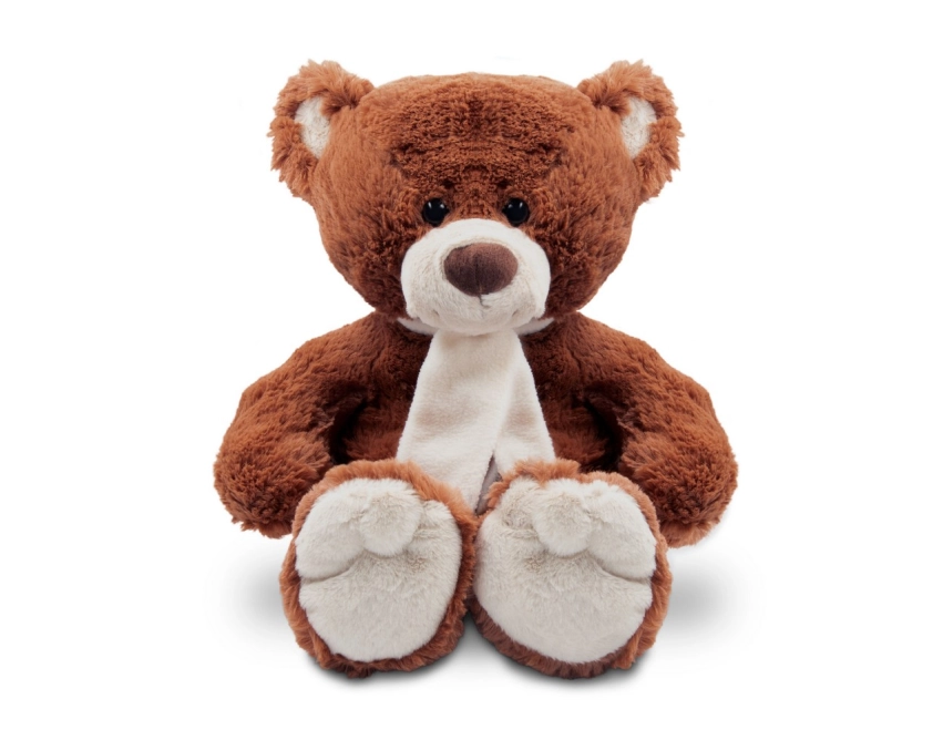 Monty Brown miś reklamowy brązowy 33 cm z szalikiem