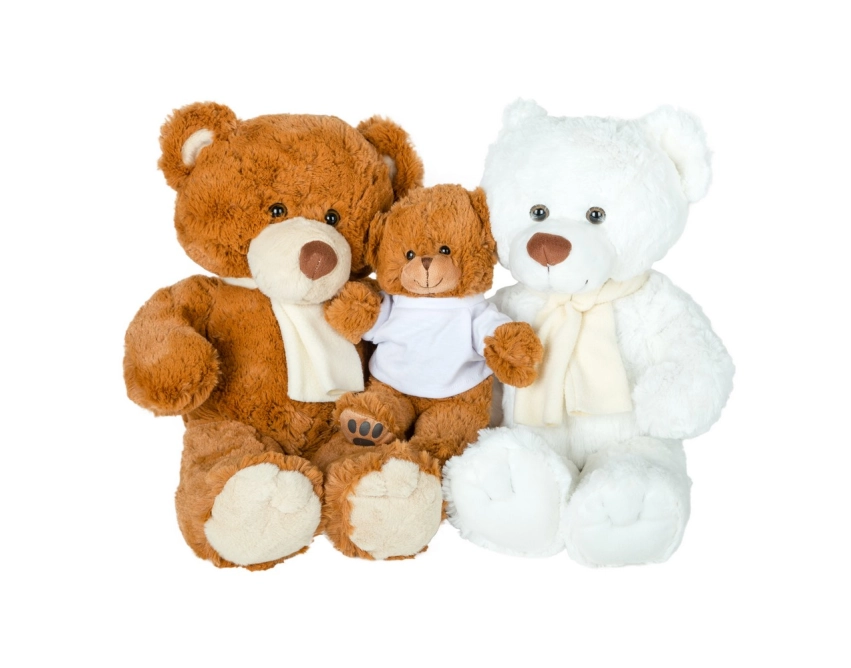 Denis – brązowy pluszowy miś reklamowy 20 cm