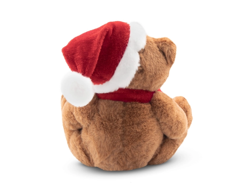 Nathan Brown miś reklamowy 12 cm brązowo-czerwony