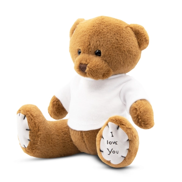 Nicky Love maskotka z nadrukiem 15 cm brązowa