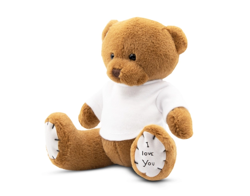Nicky Love maskotka z nadrukiem 15 cm brązowa
