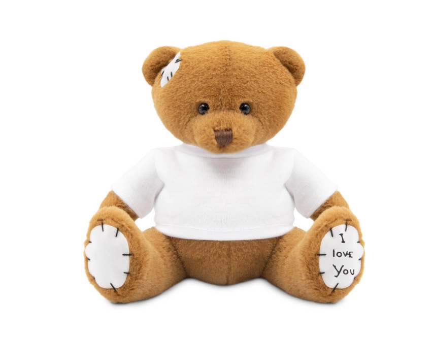Nicky Love maskotka z nadrukiem 15 cm brązowa