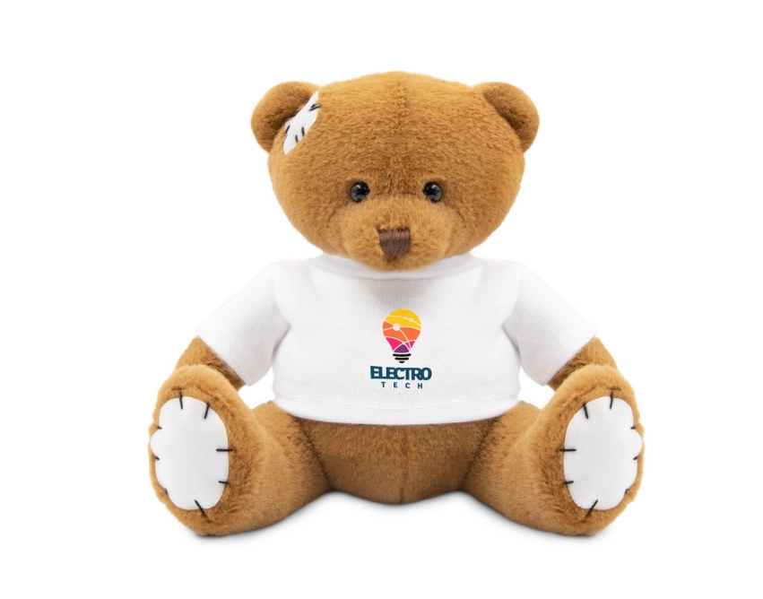 Nicky Patch maskotka reklamowa 15 cm brązowa