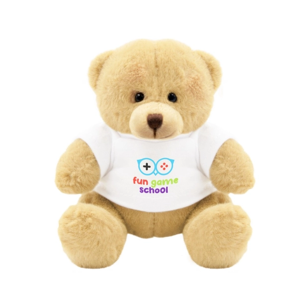 Nicky Honey Junior miś pluszowy 12 cm miodowy z logo