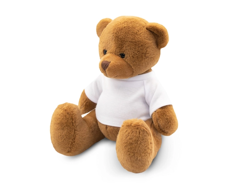 Nicky Brown maskotka reklamowa z logo brązowa 17 cm