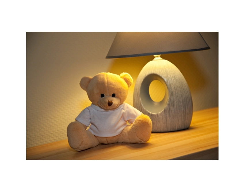Nicky Honey miś pluszowy 17 cm jasnobrązowy z logo