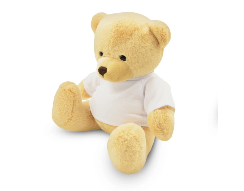Nicky Honey miś pluszowy 17 cm jasnobrązowy z logo