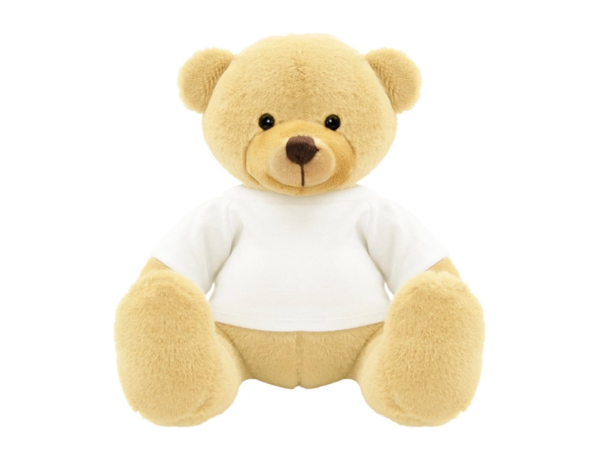 Nicky Honey miś pluszowy 17 cm jasnobrązowy z logo