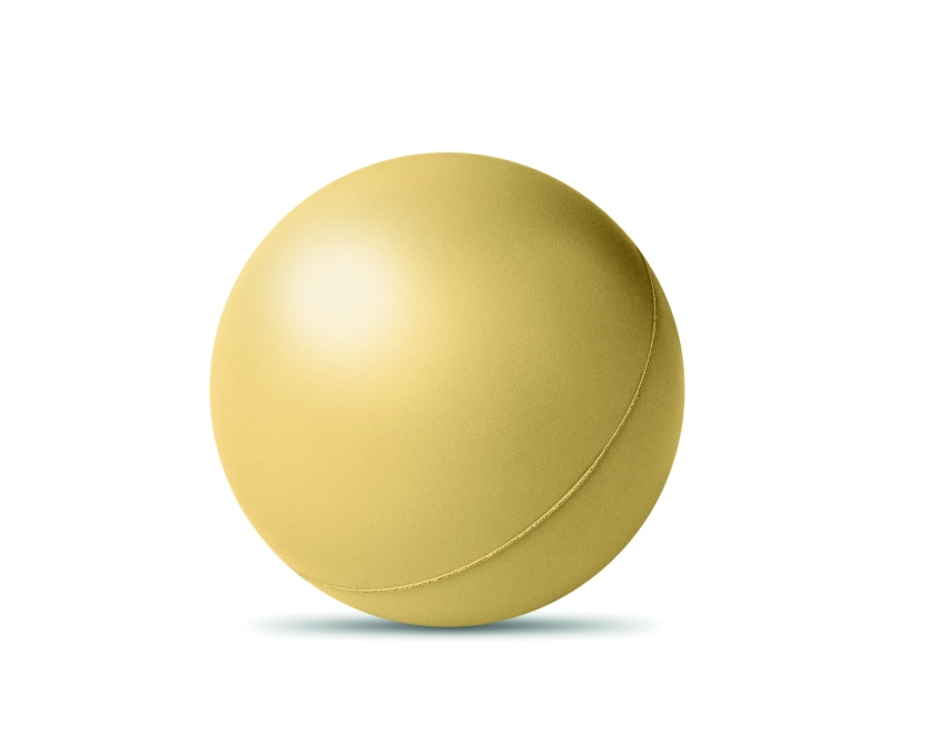Descanso piłka antystresowa z logo złota 6 cm