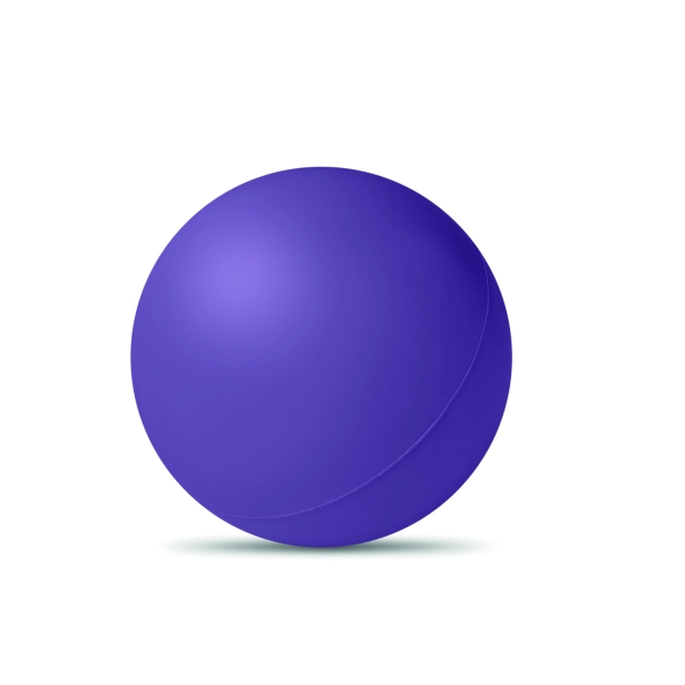 Descanso piłeczka antystresowa fioletowa 6 cm z logo
