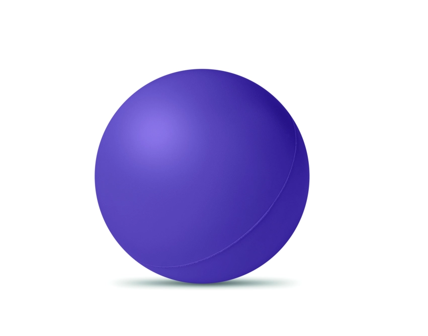 Descanso piłeczka antystresowa fioletowa 6 cm z logo
