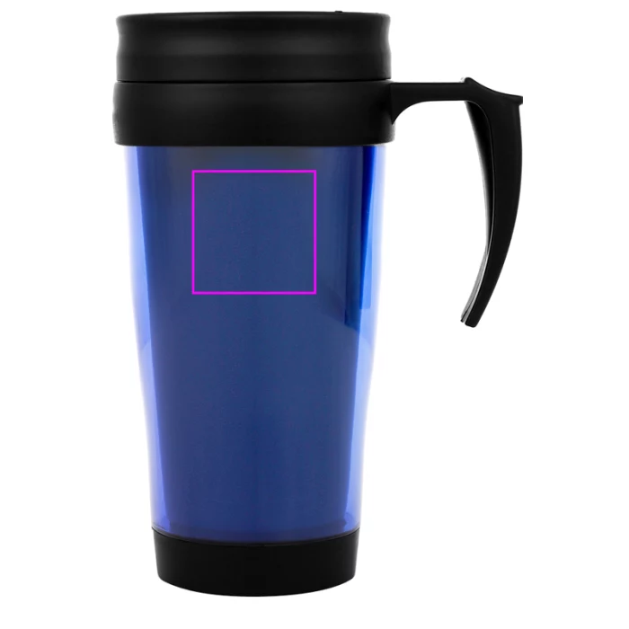 Schemat znakowania dla Tampondruk - T4 na gadżecie: kubek termiczny 400 ml, niebieski