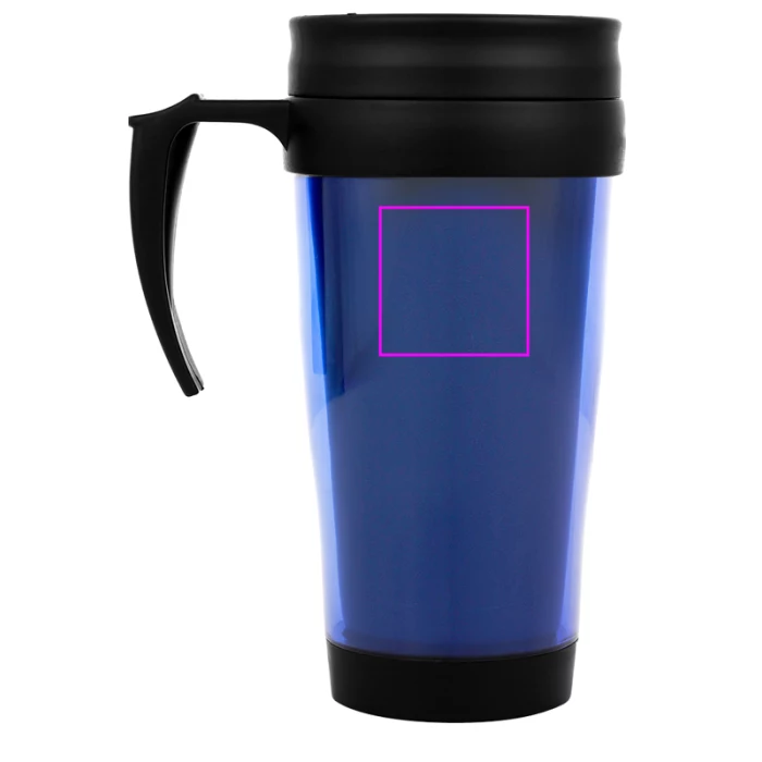 Schemat znakowania dla Tampondruk - T4 na gadżecie: kubek termiczny 400 ml, niebieski