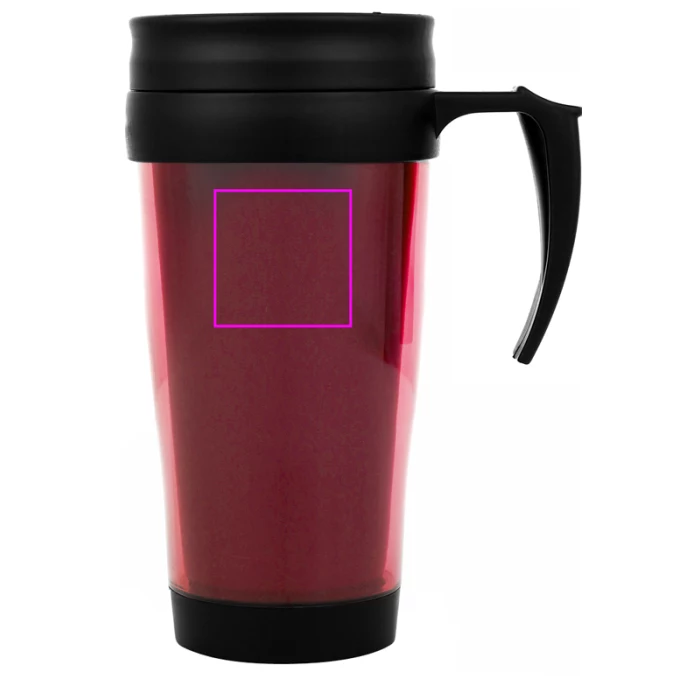 Schemat znakowania dla Tampondruk - T4 na gadżecie: Czerwony kubek termiczny 400 ml