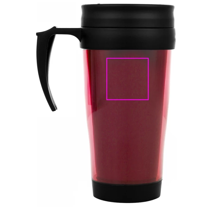 Schemat znakowania dla Tampondruk - T4 na gadżecie: Czerwony kubek termiczny 400 ml