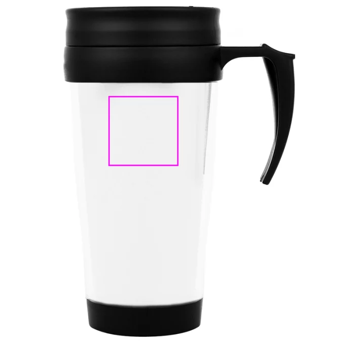 Schemat znakowania dla Tampondruk - T4 na gadżecie: Biały kubek termiczny 400 ml