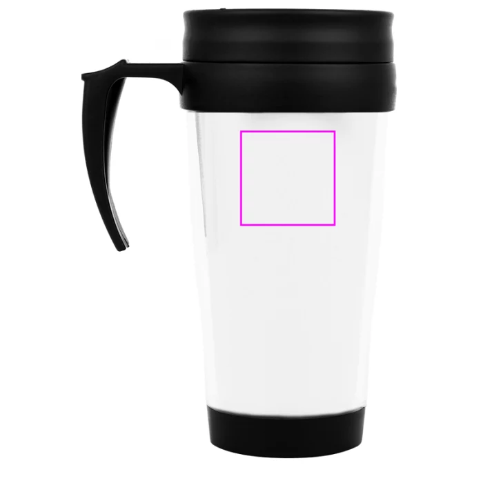Schemat znakowania dla Tampondruk - T4 na gadżecie: Biały kubek termiczny 400 ml