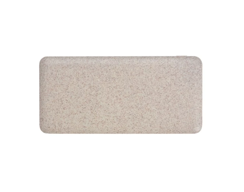 Eko powerbank 10000 mAh brązowy ze słomy pszenicznej