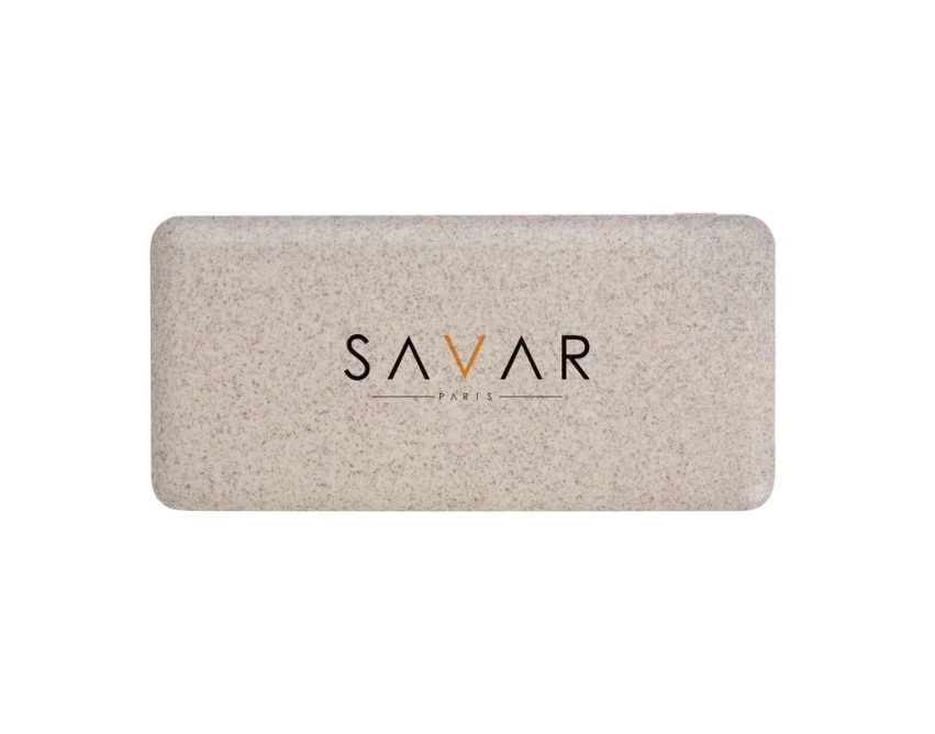 Eko powerbank 10000 mAh brązowy ze słomy pszenicznej