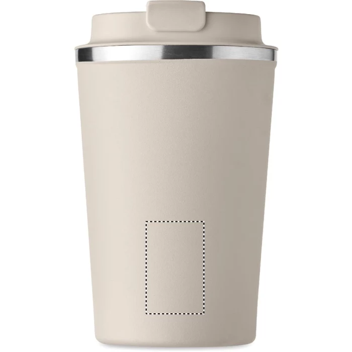 Schemat znakowania dla Tampondruk - P5 na gadżecie: Dwuścienny kubek ze stali nierdzewnej, 350 ml, beżowy