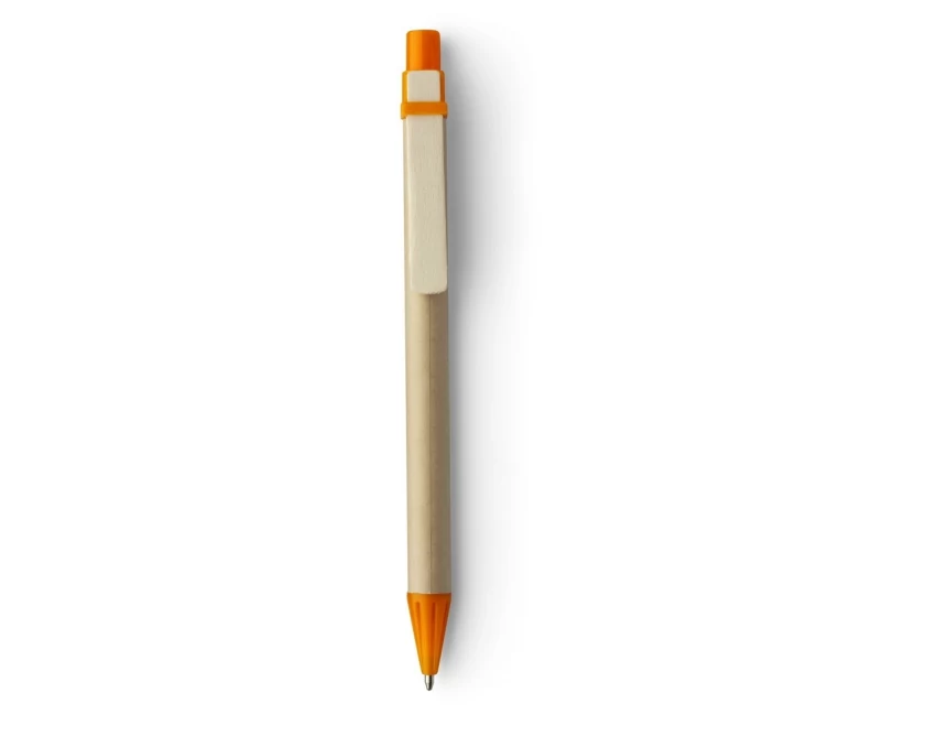Ekologiczny długopis papierowy pomarańczowy z logo