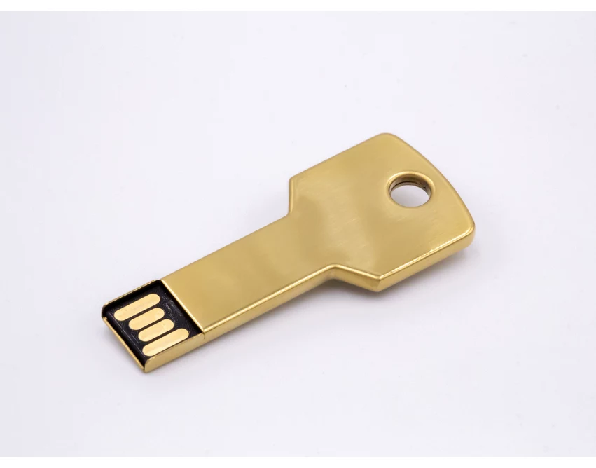 Pendrive klucz, złoty