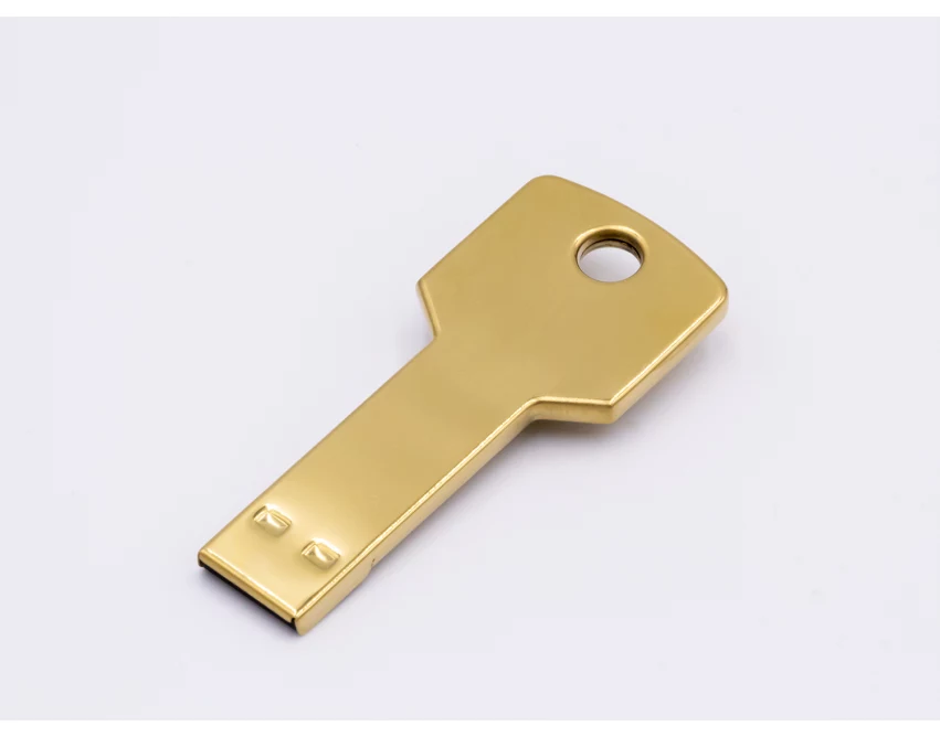 Pendrive klucz, złoty