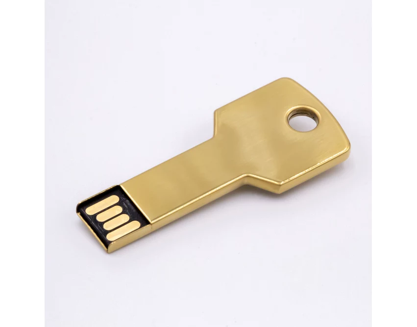 złoty pendrive klucz