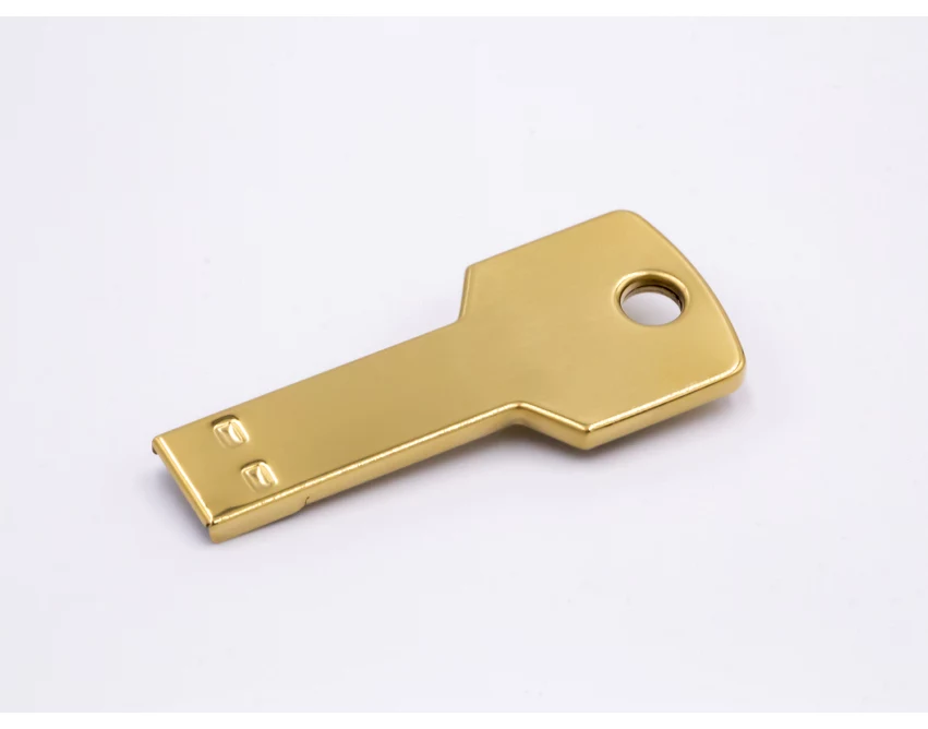 Pendrive klucz, złoty