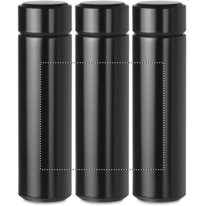 Schemat znakowania dla Sitodruk 360° - RS5 na gadżecie: Czarna butelka termiczna z termometrem, Pole