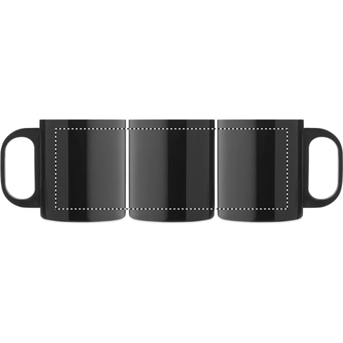 Schemat znakowania dla Grawerowanie laserowe 360° - RL na gadżecie: Metalowy kubek Taniss 300 ml czarny z nadrukiem dla firm