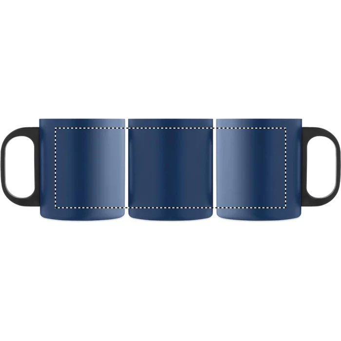 Schemat znakowania dla Grawerowanie laserowe 360° - RL na gadżecie: Kubek metalowy Taniss granatowy 300ml z grawerem i logo