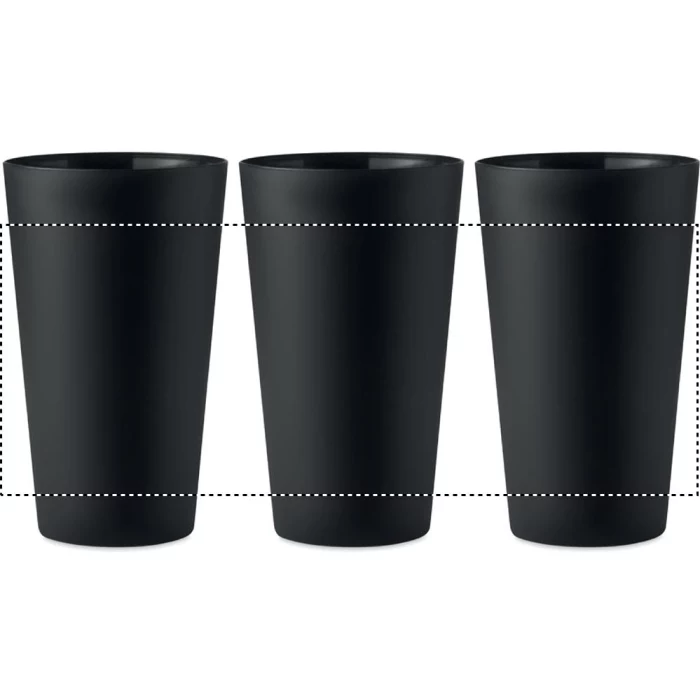 Schemat znakowania dla Nadruk UV 360° - RD2 na gadżecie: Kubek eventowy 500 ml Festa cup, czarny