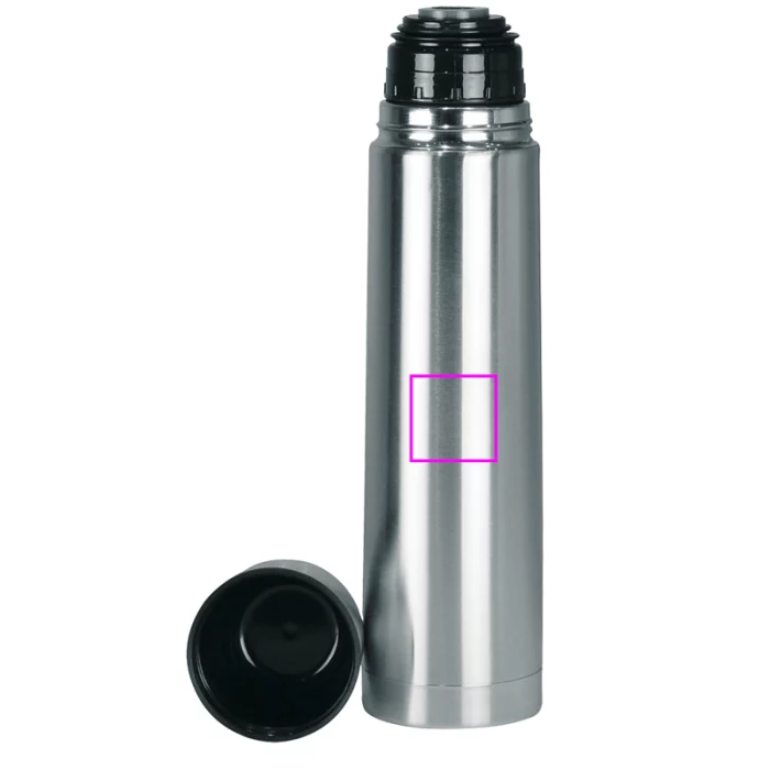 Schemat znakowania dla Grawerowanie laserowe - L3 na gadżecie: Termos 1000 ml w srebrnym kolorze