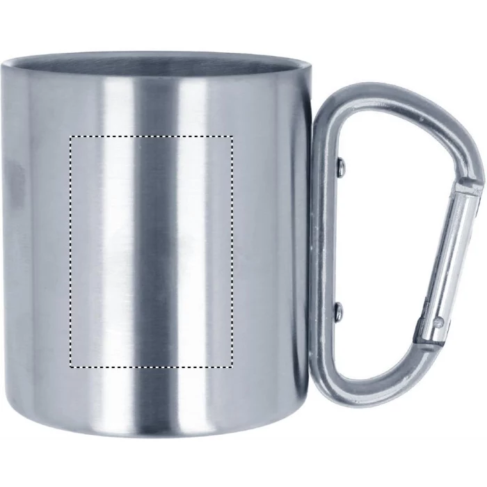 Schemat znakowania dla Tampondruk - P5 na gadżecie: Kubek metalowy z karabińczykiem