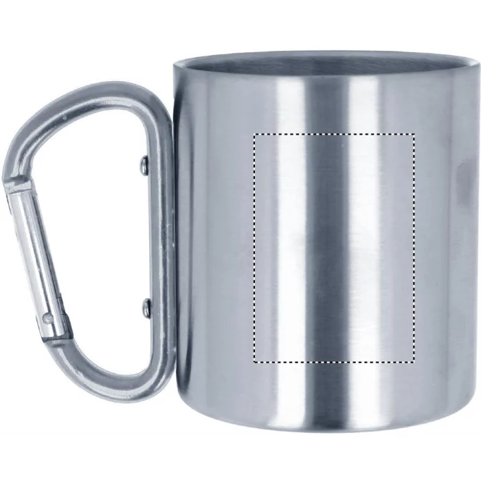 Schemat znakowania dla Tampondruk - P5 na gadżecie: Kubek metalowy z karabińczykiem