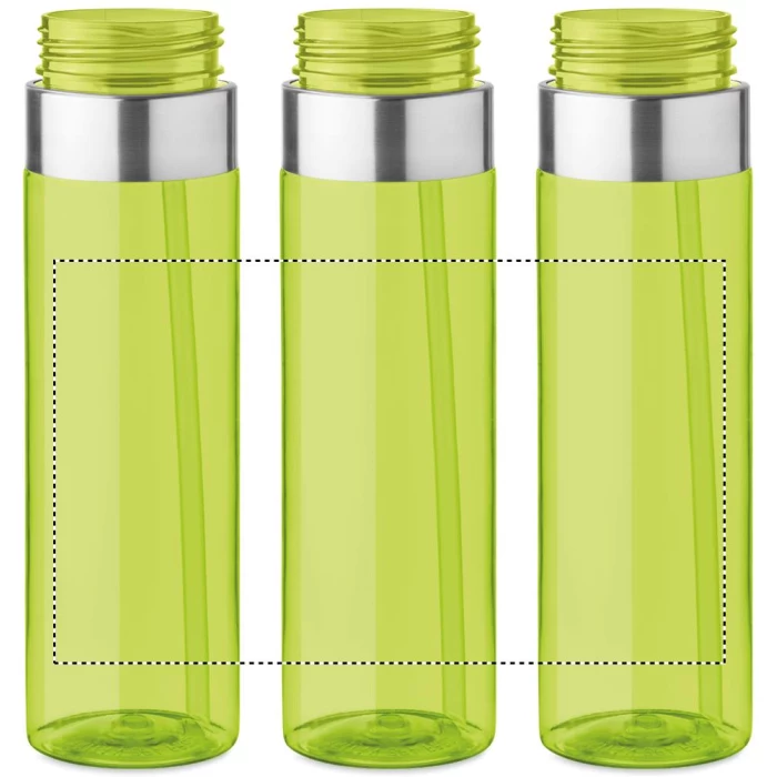 Schemat znakowania dla Sitodruk 360° - RS4 na gadżecie: Limonkowa butelka z tritanu 650ml z logo – BPA free