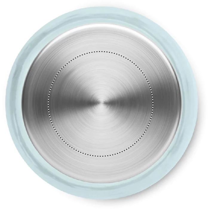 Schemat znakowania dla Tampondruk - P4 na gadżecie: Szklana butelka 500 ml Venice, przeźroczysta niebieska