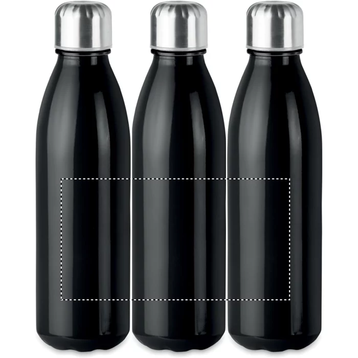 Schemat znakowania dla Sitodruk 360° - RS6 na gadżecie: Czarna szklana butelka 650 ml z logo – Aspen Glass
