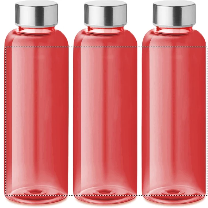 Schemat znakowania dla Nadruk UV 360° - RD1 na gadżecie: Czerwona Butelka z tritanu 500ml Utah