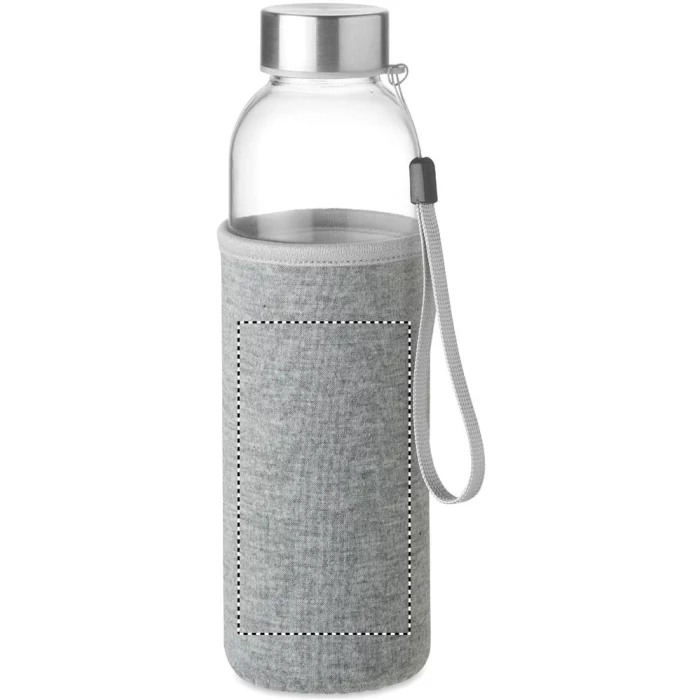 Schemat znakowania dla Termotransfer odblaskowy - TR na gadżecie: Butelka Utah 500ml w szarym pokrowcu