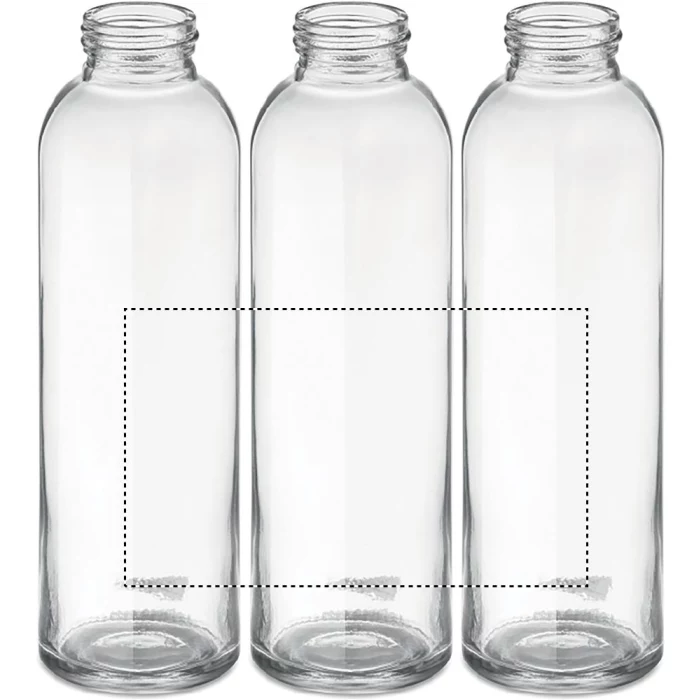 Schemat znakowania dla Sitodruk 360° - RS6 na gadżecie: Butelka Utah 500ml w limonkowym pokrowcu