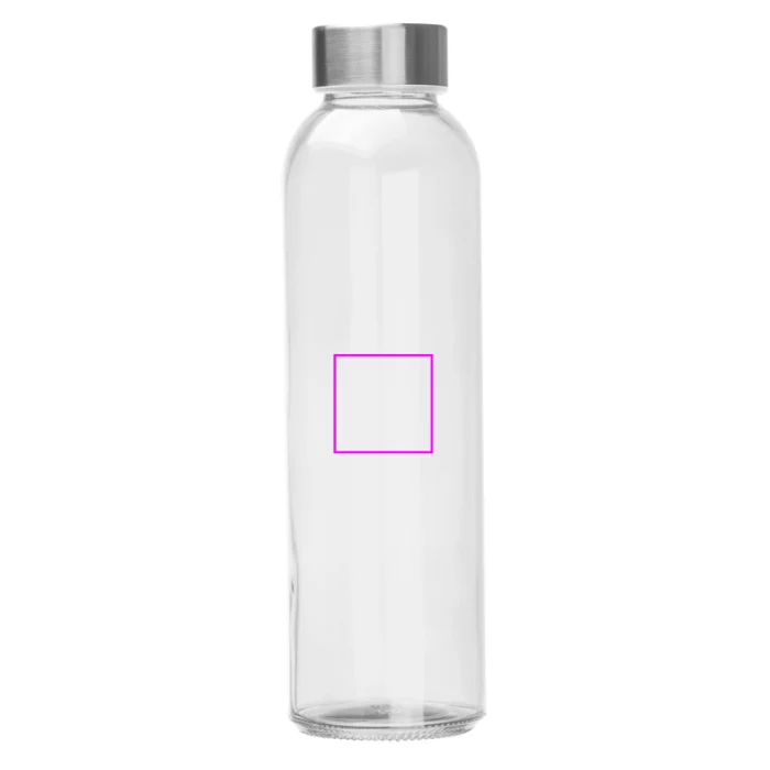 Schemat znakowania dla Tampondruk - T4 na gadżecie: Szklana butelka 500 ml, przeźroczysty