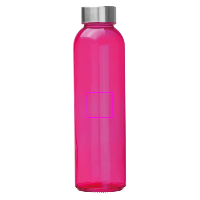 Schemat znakowania dla Tampondruk - T4 na gadżecie: Szklana butelka 500 ml, różowy