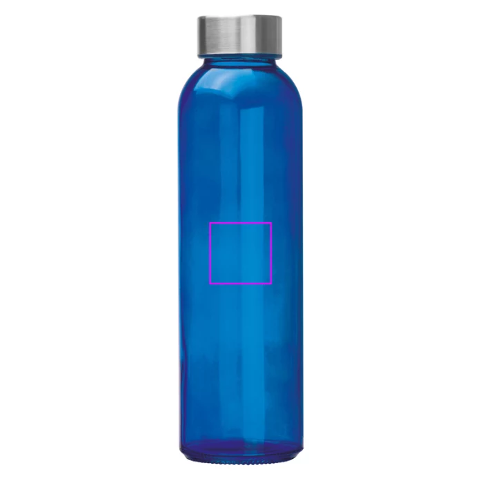 Schemat znakowania dla Tampondruk - T4 na gadżecie: Szklana butelka 500 ml, niebieski