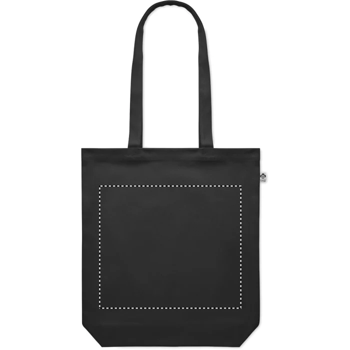 Schemat znakowania dla Transfer sitodruk - T1 na gadżecie: Płócienna torba 270 gr/m², Czarna