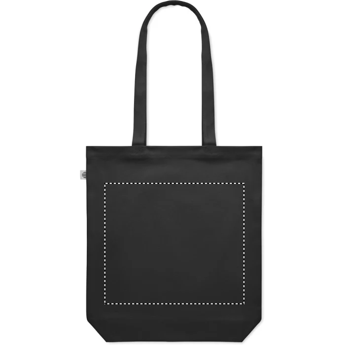 Schemat znakowania dla Transfer sitodruk - T1 na gadżecie: Płócienna torba 270 gr/m², Czarna