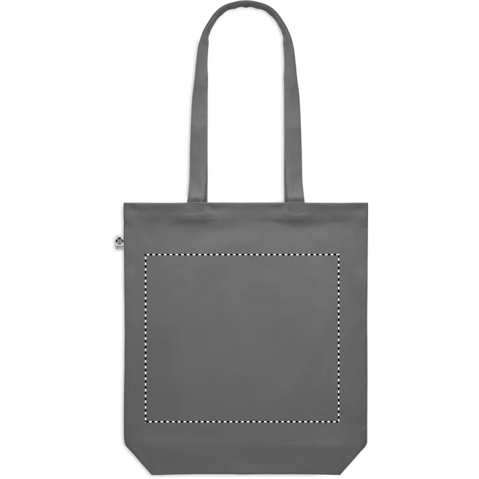 Schemat znakowania dla Transfer sitodruk - T1 na gadżecie: Płócienna torba 270 gr/m², ciemno szara